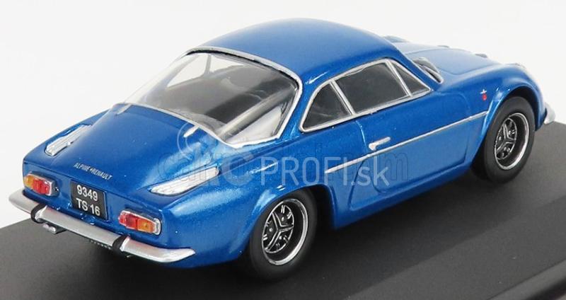 Edicola Renault Alpine A110 1969 - Čierne kolesá - Con Vetrina - S vitrínou 1:43 Blue Met