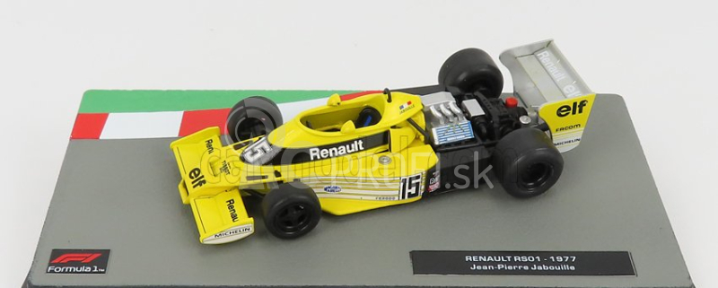 Edicola Renault F1 Rs01 N 15 Sezóna 1977 Jean Pierre Jabouille 1:43 žltá čierna