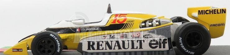 Edicola Renault F1 Rs10 N 15 Sezóna 1979 Jean Pierre Jabouille 1:43 žltá biela