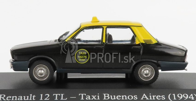 Edicola Renault R12 Tl Taxi Gcba 1994 1:43 Black Yellow