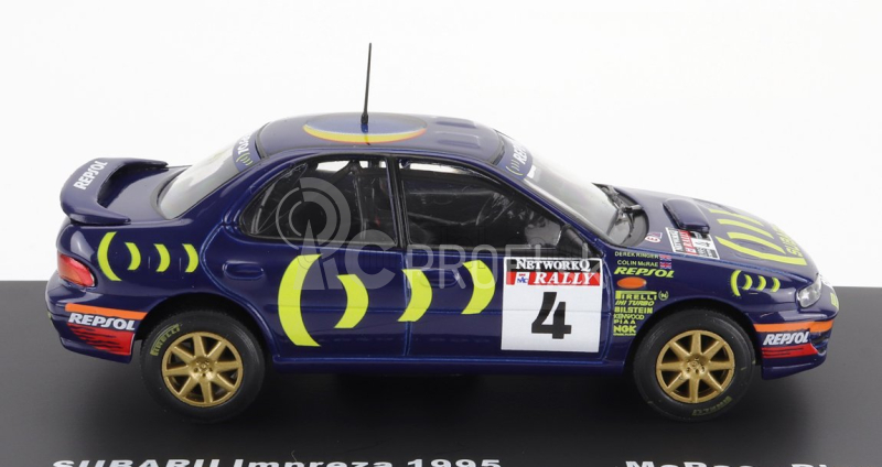 Edicola Subaru Impreza 555 N 4 Winner Rally Rac Lombard 1995 C.mcrae - D.ringer 1:43 Modrá