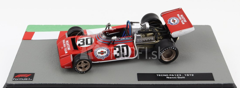 Edicola Tecno F1 Pa123 Team Martini Racing N 30 Sezóna 1972 Nanni Galli 1:43 Červená