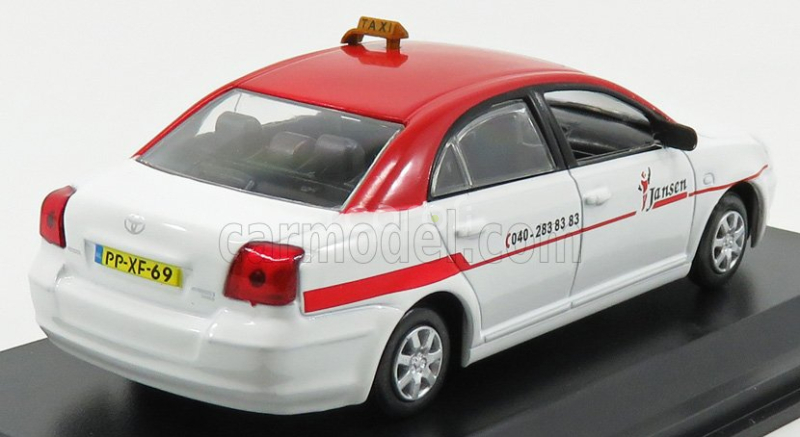 Edicola Toyota Avensis Taxi Eindhoven 2003 1:43 Biela červená