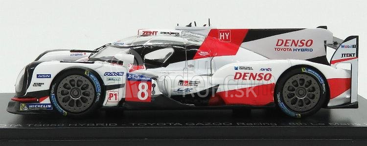 Edicola Toyota Ts050 Hibrid 2.4l Turbo V6 Team Gazoo Racing N 8 24h Le Mans 2017 S.buemi - K.nakajima - A.davidson 1:43 Biela červená čierna