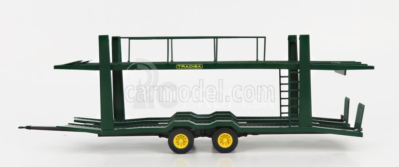 Edicola Trailer Rimorchio Trailer For Pegaso 1060l Truck Car Transporter Tradisa Bisarca 1969 1:43 Green Yellow