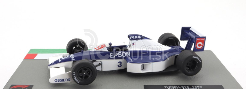 Edicola Tyrrell F18 Ford N 3 Sezóna 1990 Satoru Nakajima 1:43 Modrá biela