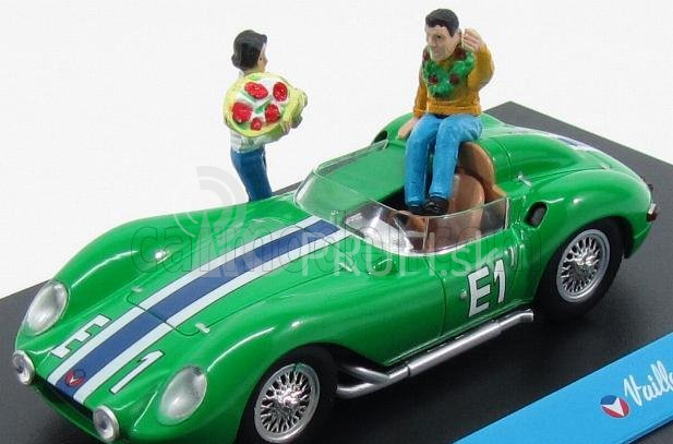 Edicola Vaillant E1 Sport Spider - S figúrkami 1:43 Zelená