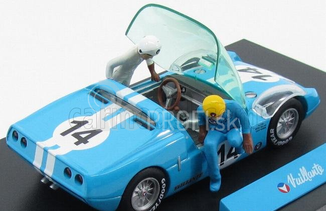 Edicola Vaillant Sport Proto N 14 Spider - S figúrkami 1:43 Svetlo modrá biela