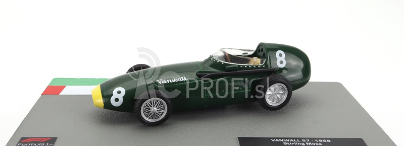 Edicola Vanwall F1 57 N 8 Sezóna 1958 Stirling Moss 1:43 Zelená