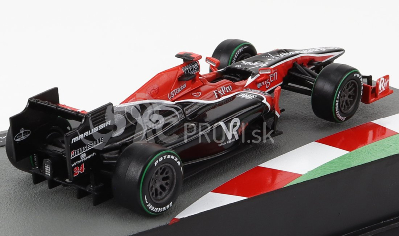 Edicola Virgin racing F1 Vr-01 N 24 Sezóna 2010 Timo Glock 1:43 Červená Čierna