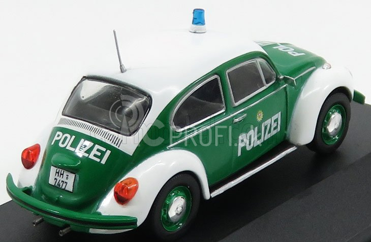 Edicola Volkswagen Beetle 1200 Polizei 1977 1:43 zelená biela