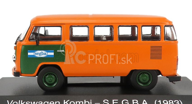 Edicola Volkswagen T1 Minibus Kombi S.e.g.b.a 1983 1:43 Oranžová