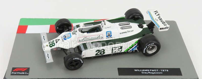 Edicola Williams F1 Fw07 N 28 Sezóna 1979 Clay Regazzoni 1:43 Zelená Biela