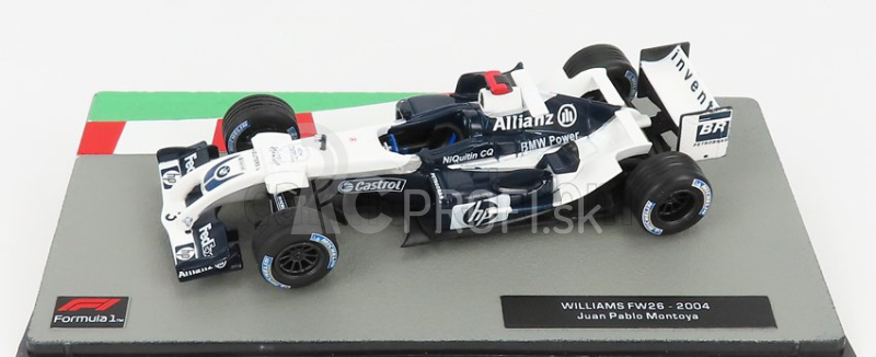 Edicola Williams F1 Fw26 Bmw N 3 Sezóna 2004 Juan Pablo Montoya 1:43 Modrá biela