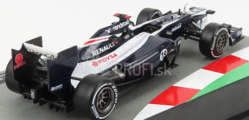 Edicola Williams F1 Fw34 Cosworth N 18 Sezóna 2012 Pastor Maldonado 1:43 Modrá biela