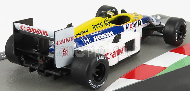 Edicola Williams F1 Honda Fw11b N 6 Majster sveta Sezóna 1987 Nelson Piquet 1:43 Biela Modrá Žltá