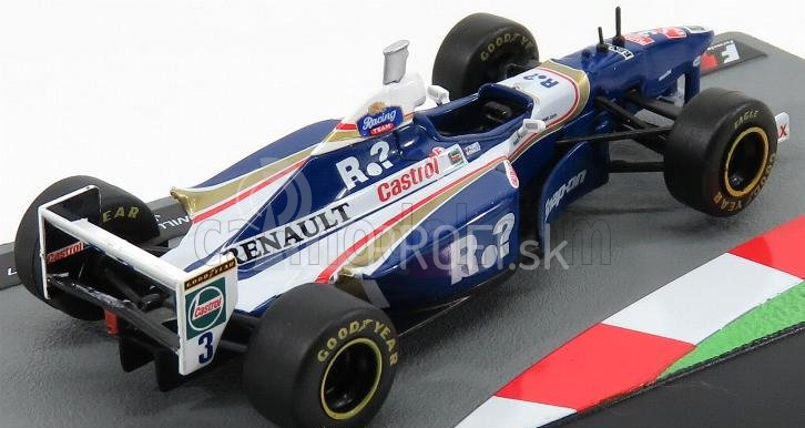 Edicola Williams F1 Renault Fw19 N 3 Jacques Villeneuve Sezóna 1997 Majster sveta 1:43 Modrá biela