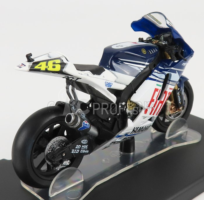 Edicola Yamaha Yzr M1 N 46 Motogp Sezóna 2007 Valentino Rossi 1:18 Biela Modrá