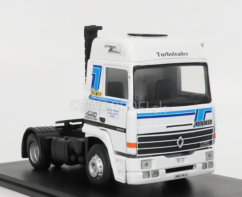 Eligor Renault R420 Turbo Intercooler ťahač 2-assi Blanc Pierre Transports 1986 1:43 biely