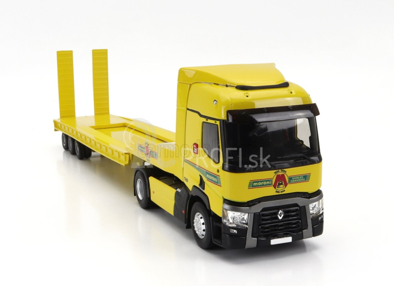 Eligor Renault T460 Truck Pianale Moroni Transports 2021 1:43 Žltá