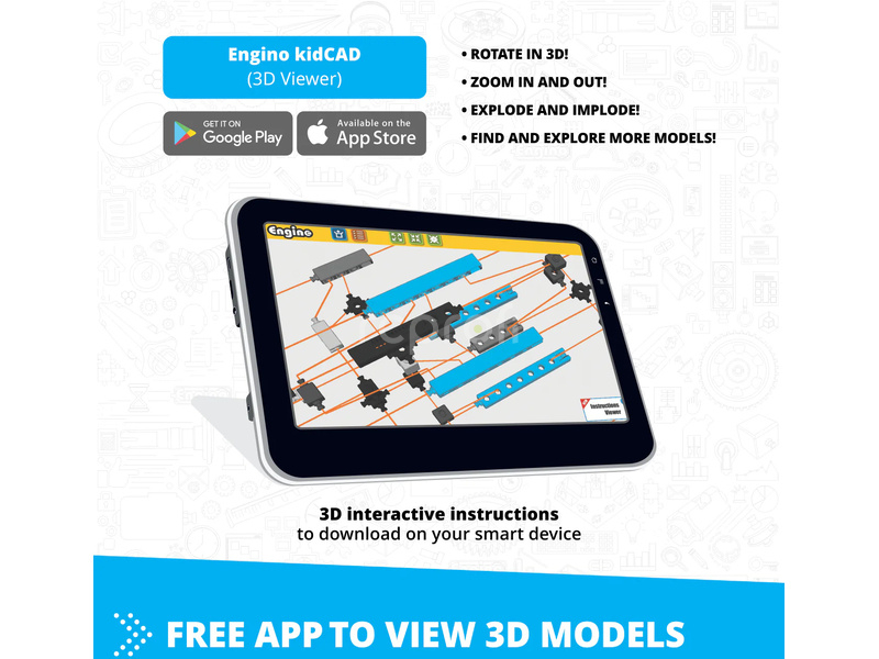 Engino Inventor Mechanics motorka 5 modelov