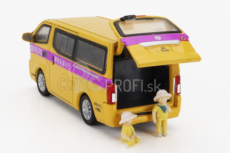 Era-models Nissan Nv350 Minibus Hon Kong Scuolabus 2012 1:64 žltá fialová