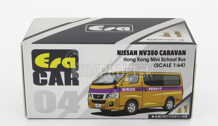 Era-models Nissan Nv350 Minibus Hon Kong Scuolabus 2012 1:64 žltá fialová