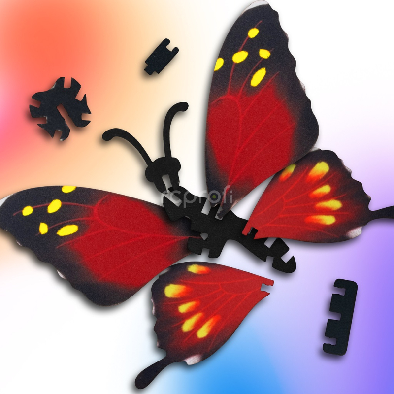 EscapeWelt 3D drevené puzzle Butterfly