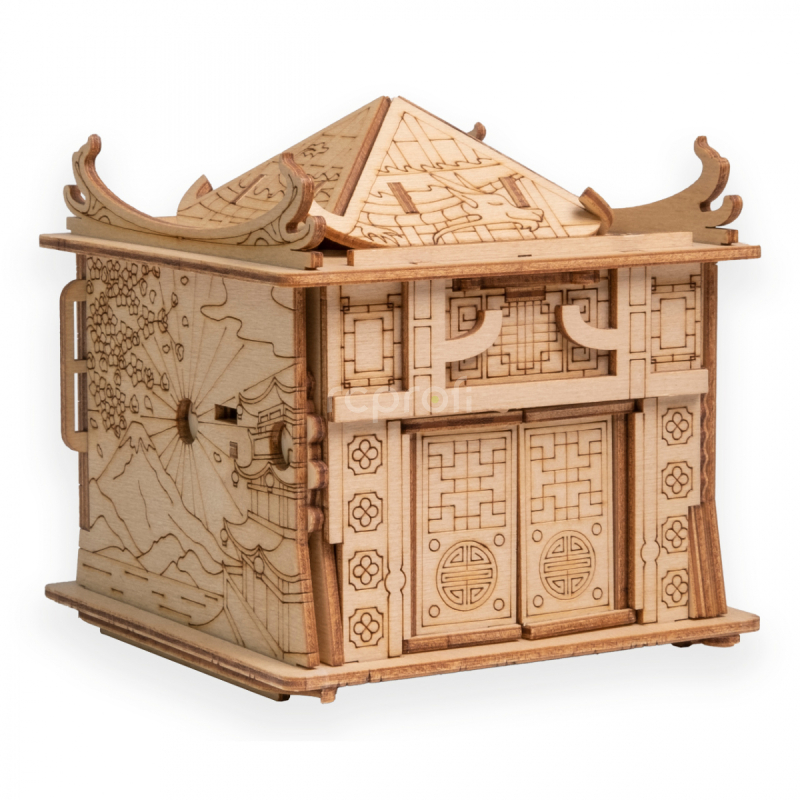 EscapeWelt Drevené puzzle Dragon House