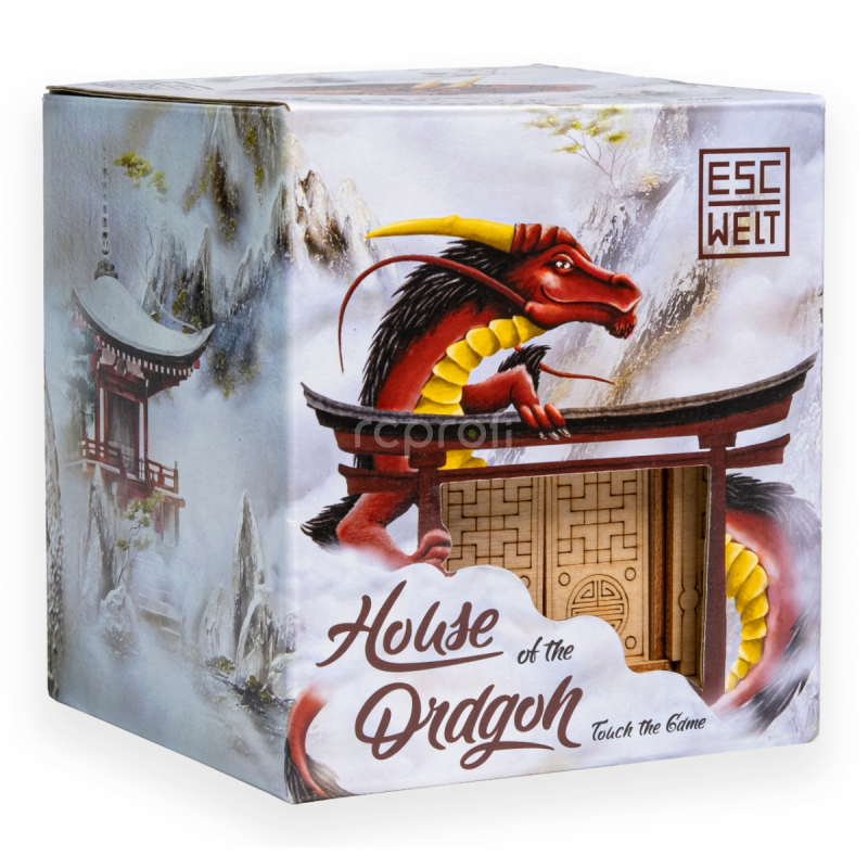 EscapeWelt Drevené puzzle Dragon House