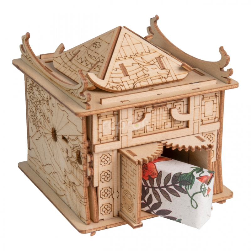 EscapeWelt Drevené puzzle Dragon House