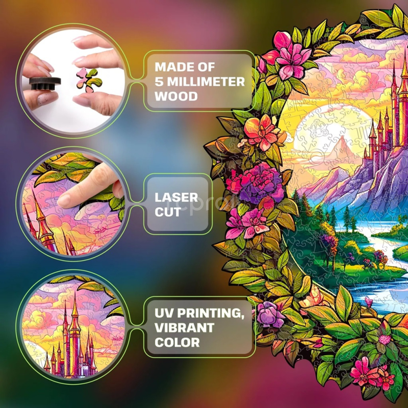 EscapeWelt Drevené puzzle Enchanted Forest 200 dielikov