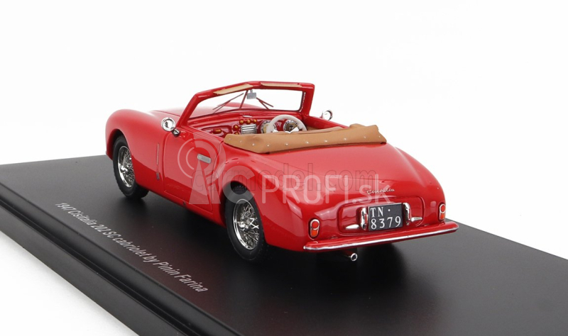 Esval model Cisitalia 202 Sc Stabilimenti Farina Cabriolet Open 1947 1:43 Červená