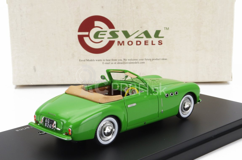 Esval model Cisitalia 202 Sc Stabilimenti Farina Cabriolet Open 1947 1:43 Zelená