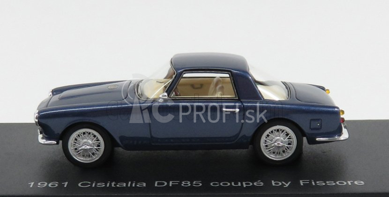 Esval model Cisitalia Df85 Coupe By Fissore 1961 1:43 Blue Met