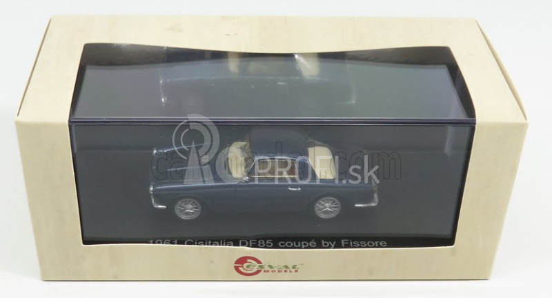 Esval model Cisitalia Df85 Coupe By Fissore 1961 1:43 Blue Met