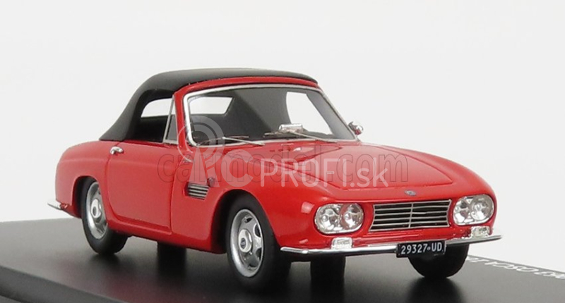 Esval model Osca 1600gt Fissore Cabriolet Closed 1963 1:43 Červená