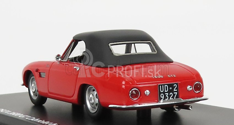 Esval model Osca 1600gt Fissore Cabriolet Closed 1963 1:43 Červená