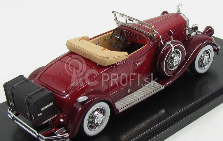 Esval model Pierce arrow Model B Roadster Open 1930 1:43 2 Tones Red