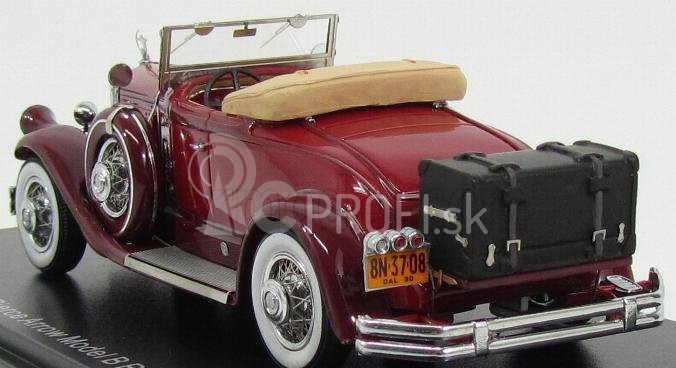 Esval model Pierce arrow Model B Roadster Open 1930 1:43 2 Tones Red