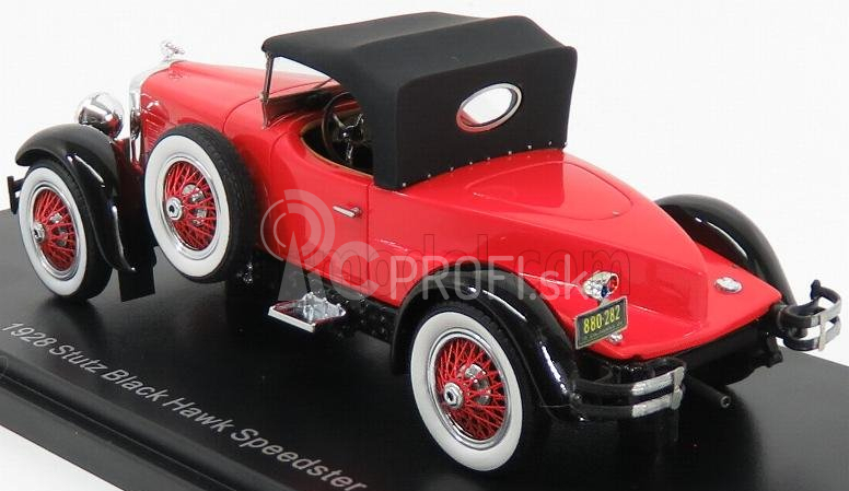 Esval model Stutz Black Hawk Speedster Closed 1928 1:43 Red Black