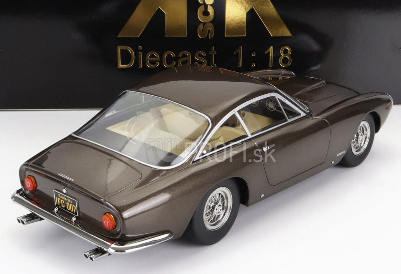 Ferrari 250 Gt Lusso 1962 v mierke kk - Osobné auto Steve Mcqueen 1:18 Brown Met