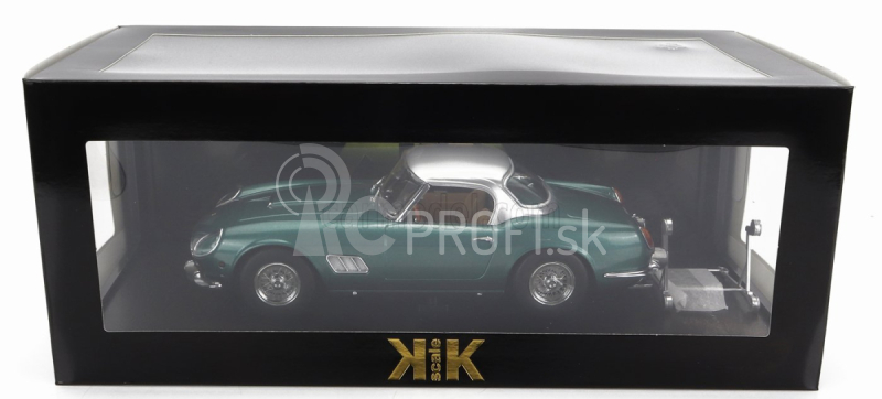 Ferrari 250gt California Spider v mierke kk s pevnou strechou 1960 1:18 zelená so striebornou