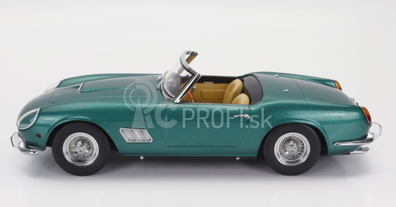 Ferrari 250gt California Spider v mierke kk s pevnou strechou 1960 1:18 zelená so striebornou