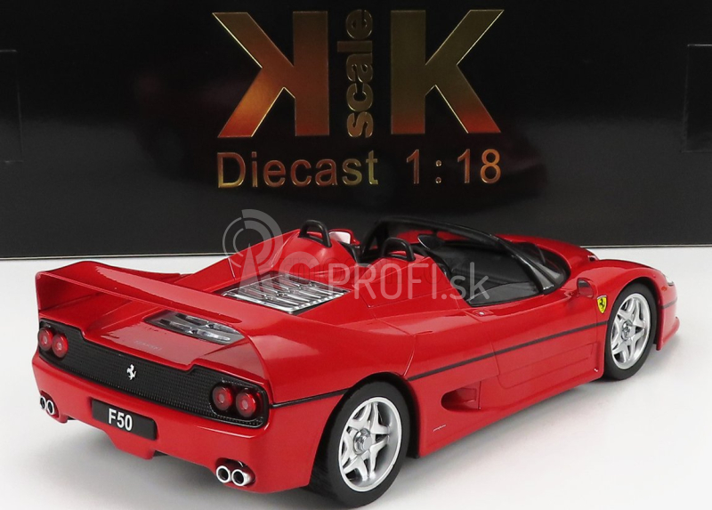 Ferrari F50 Cabriolet 1995 v mierke 1:18 červená