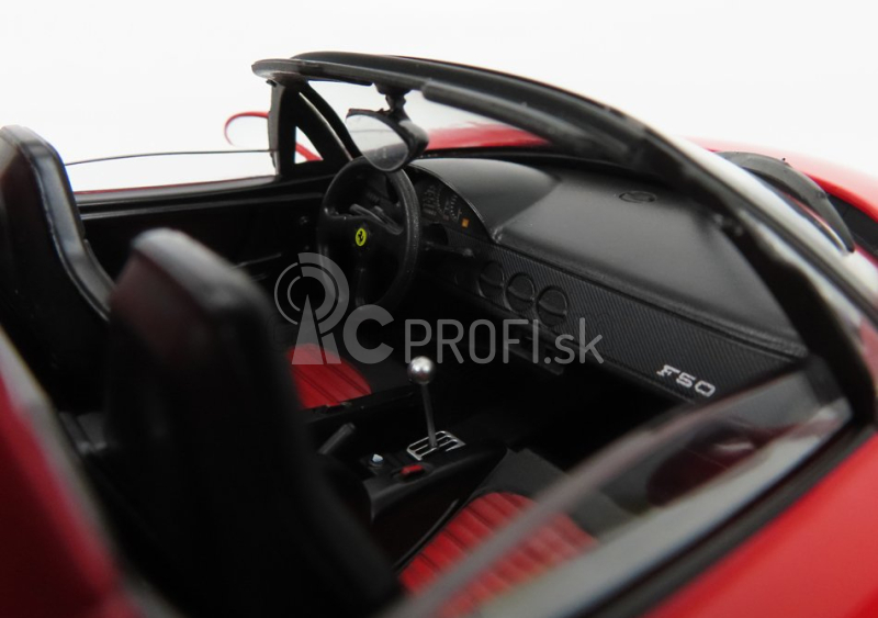 Ferrari F50 Cabriolet 1995 v mierke 1:18 červená