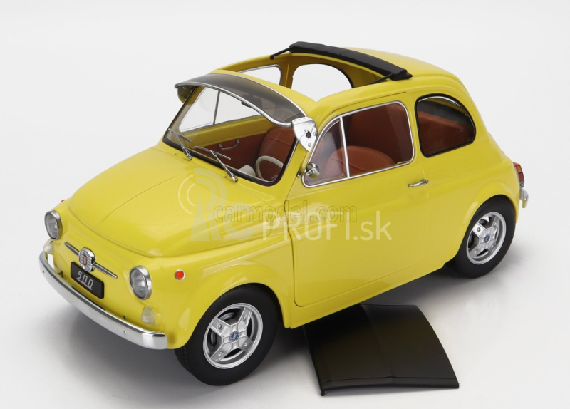 Fiat 500 F Custom 1968 v mierke 1:12 žltá