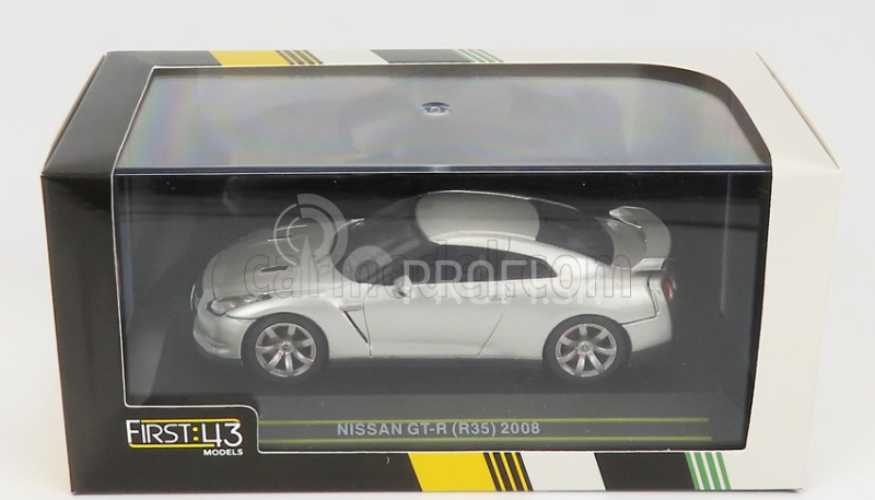 First43-models Nissan Gt-r (r35) Coupe 2008 1:43 Strieborný