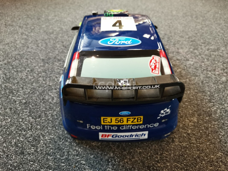 Ford Focus WRC priehľadná karoséria s obtlačkami a doplnkami 1:10