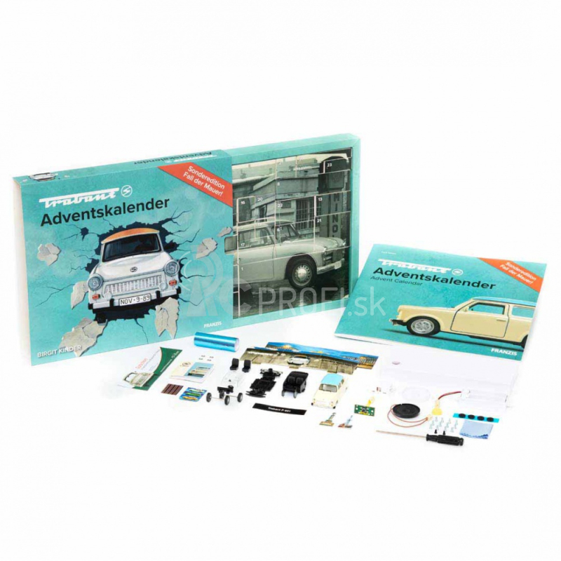 Franzis adventný kalendár trabant so zvukom 1:43, béžová